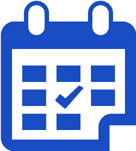 Icon of a calendar showing the passing of time since home inspection services were preformed